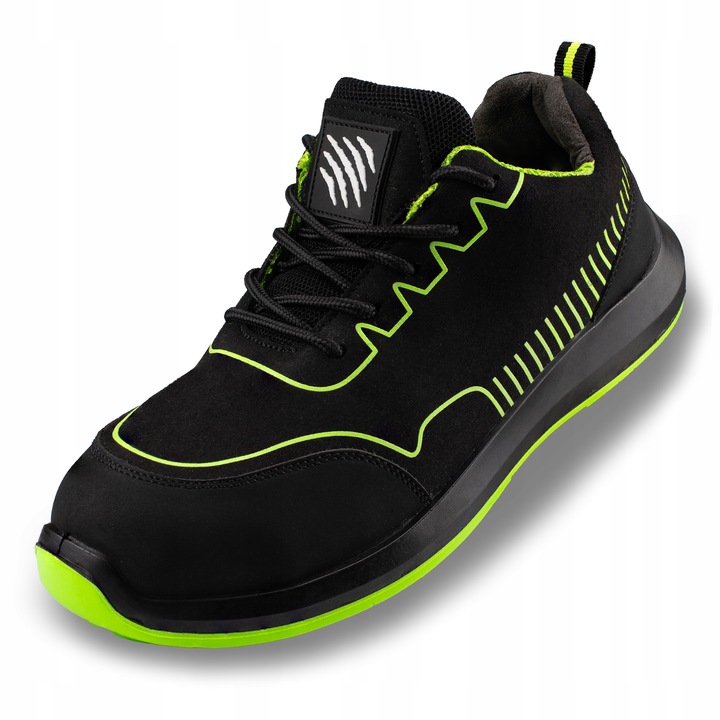 BUTY ROBOCZE MĘSKIE PÓŁBUTY SPORTOWE ODDYCHAJĄCE Z NOSKIEM S1 BHP LEKKIE