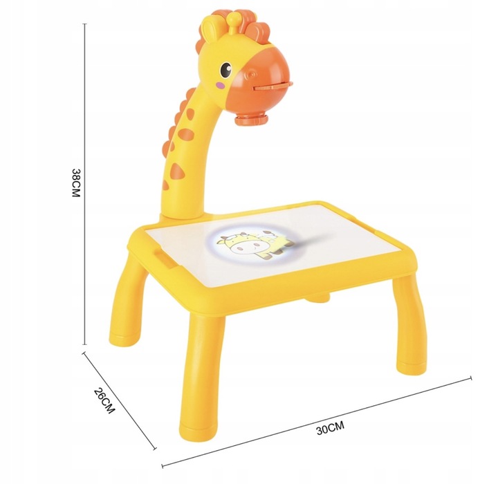 PROJEKTOR TABLICA RZUTNIK DO RYSOWANIA MAZAKI KREATYWNA ZABAWA ŻYRAFA