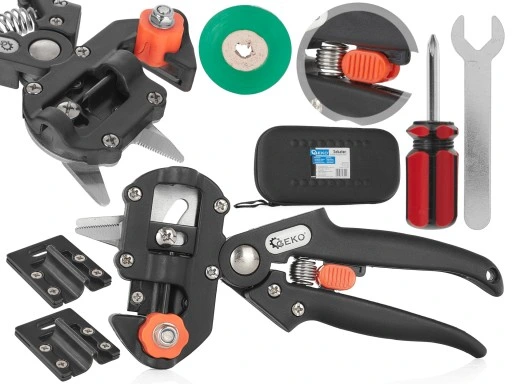 SEKATOR NOŻYCE DO SZCZEPIENIA DRZEW ROŚLIN KRZEWÓW WINOGRON ETUI + TAŚMA