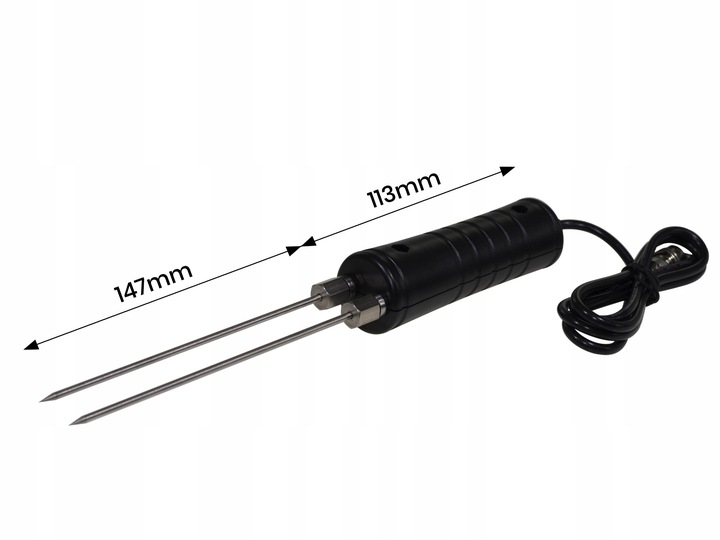 Wilgotnościomierz Miernik Wilgotności do Drewna + Sonda 147cm, Dokładny