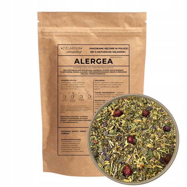 ALERGIA HERBATKA na alergię KATAR SIENNY pachnotka kwercetyna naturalna100%