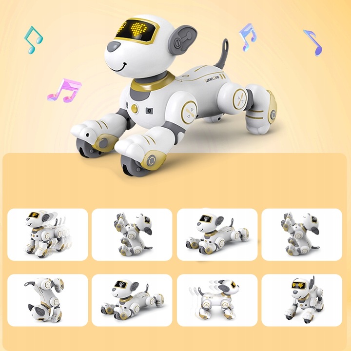 ROBOT INTERAKTYWNY PIES ZDALNIE STEROWANY PIESEK PROGRAMOWANY 17 FUNKCJE