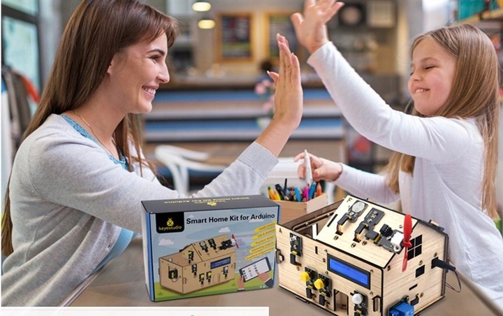 Arduino Zestaw STARTOWY konstrukcyjny, smart home DOMEK, mikrokontroler DIY