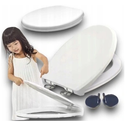 Deska Sedesowa Wolnoopadająca 0041-1 WC Twarda Wypinana Uniwersalna Mocna