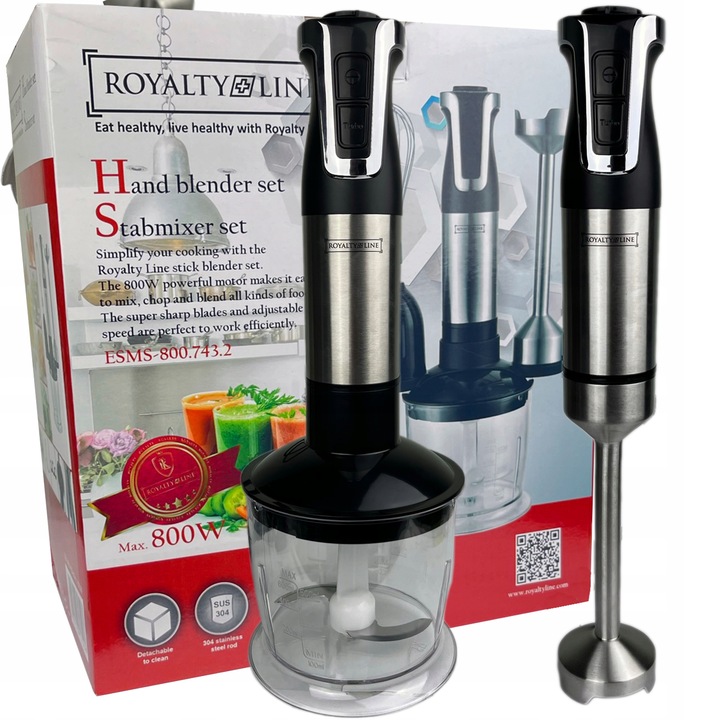 BLENDER RĘCZNY MIKSER WIELOFUNKCYJNY ZESTAW TURBO