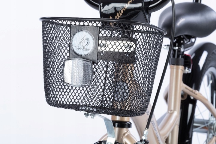 rower rowerek dla dziewczynki TOMABIKE 14 cali M koszyk torpedo rączka 2025