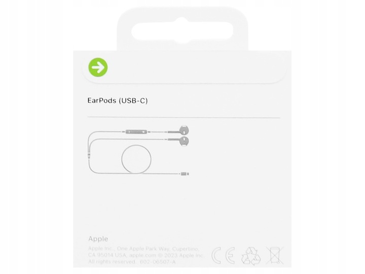 Oryginalne Apple EarPods USB-C Słuchawki Typ-C do iPhone 15 iPad MacBook