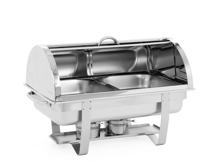 PODGRZEWACZ GN 1/2 DO POTRAW GASTRONOMICZNY 2X4 L ROLL-TOP INOX PRESTONA