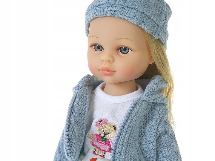 LALKA z długimi włosami blondynka MÓWI I ŚPIEWA 38cm w kolorowym pudełku