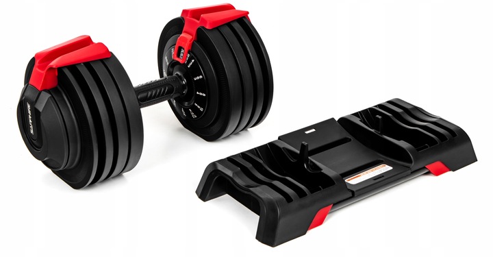 HANTEL regulowany KETTLEBELL 2w1 HANTLA 2KG-24KG zestaw 1x hantle SYSTEM