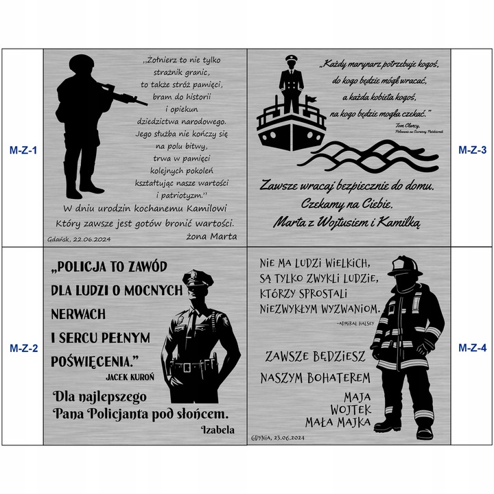 Grawerowany nieśmiertelnik stal 316L prezent + pudełko z dedykacją