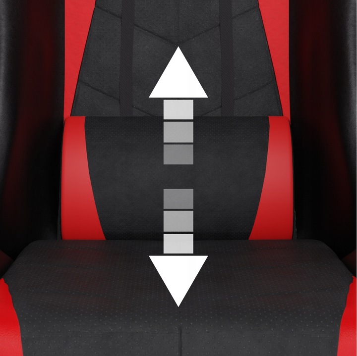 FOTEL GAMINGOWY CYBER CHAIRS X-POWER RED - BIUROWY