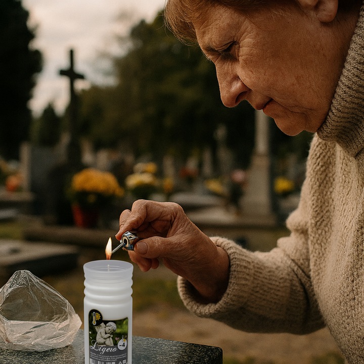 Wkłady do Zniczy Rewelacyjne na Upały Parafinowe 4 dni x20 Czyste Wypalanie