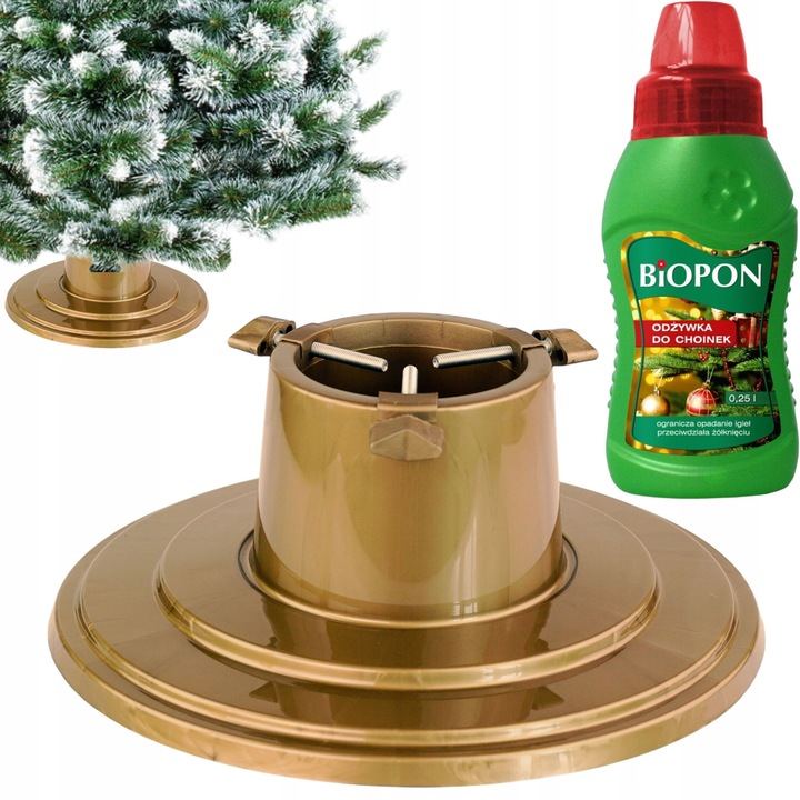 Stojak choinkowy Orbit do 2m z odżywką do choinek ciętych Agrecol