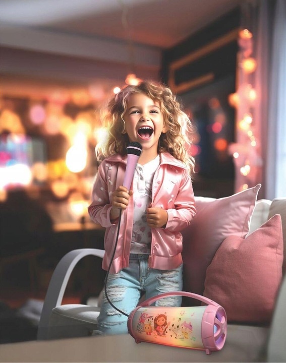 Głośnik mobilny LEXIBOOK Koci Domek Gabi BTP585GDHZ Różowy