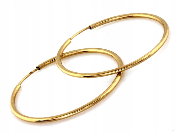 Kolczyki złote koła 30mm 375 9k szarniry 0.68g dla Kobiety na Prezent