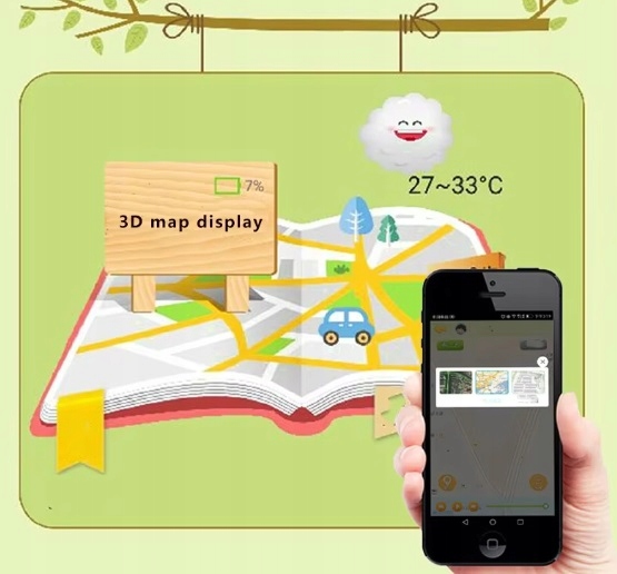 Zegarek dziecięcy / MK-Tech / GPS / smartwatch / lokalizator / fioletowy