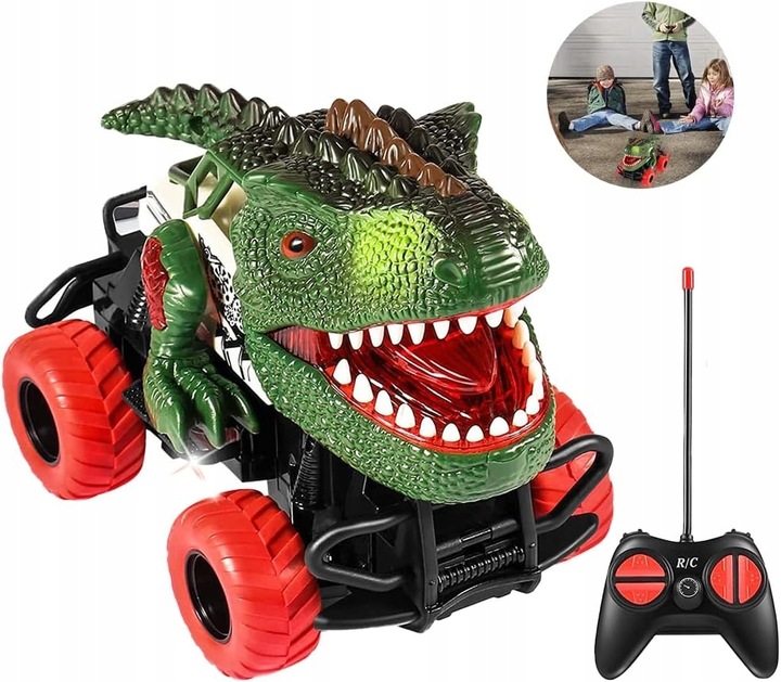 AUTO ZDALNIE STEROWANE SAMOCHÓD DINOZAUR RC LED