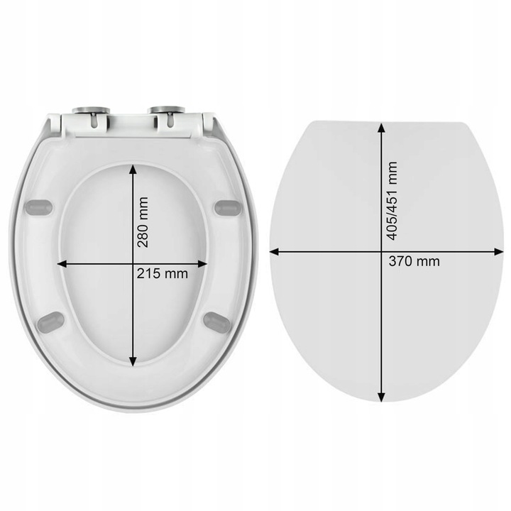 DESKA WC SEDESOWA WOLNOOPADAJĄCA TWARDY DUROPLAST do sedesu KOŁO JAKOŚĆ