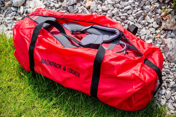 Pokrowiec na plecak do samolotu 75l-135l czerwony