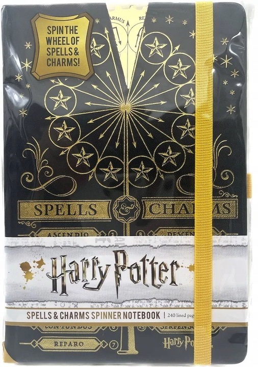 Notes A5 Harry Potter Spells And Charms 120k w linie Notatnik twarda oprawa