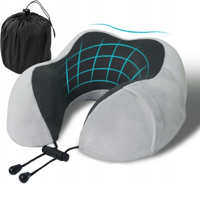 PODUSZKA PODRÓŻNA ORTOPEDYCZNA DO SPANIA ROGAL ZAGŁÓWEK TURYSTYCZNA MEMO L