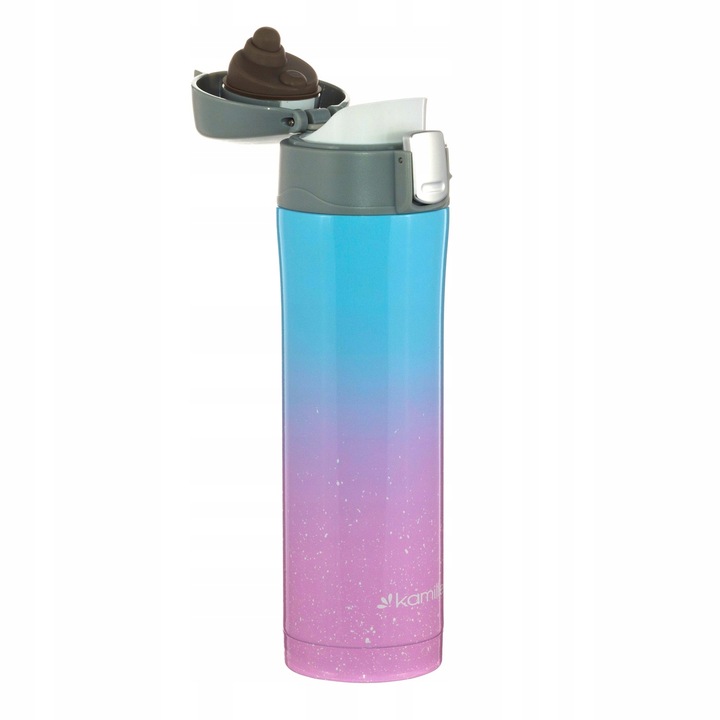 KUBEK TERMICZNY TERMOS STALOWY BUTELKA SZCZELNY pojemny bidon KAMILLE 450ml