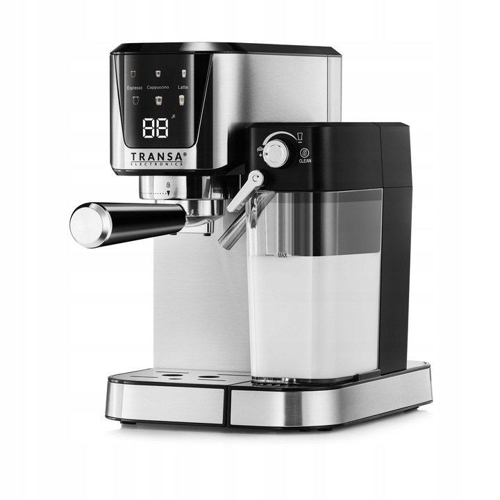 Ekspres ciśnieniowy kolbowy ze spieniaczem AUTOMAT LCD Pompka ULKA 20 BAR