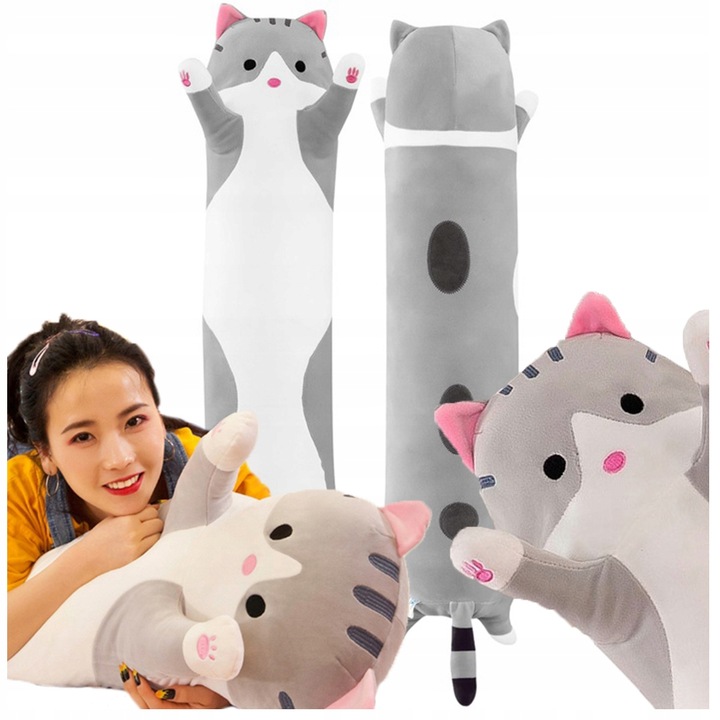 PODUSZKA 130 CMPLUSZOWY KOTEK PLUSZOWA MASKOTKA KOT PLUSZAK