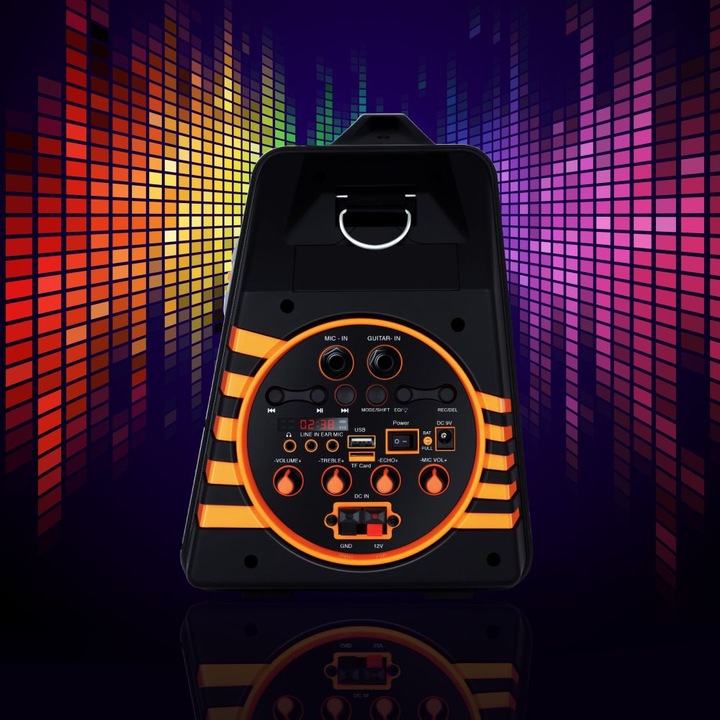 Głośnik Bluetooth Przenośny Karaoke Mikrofon Manta Helios 2 USB, AUX, FM 8h