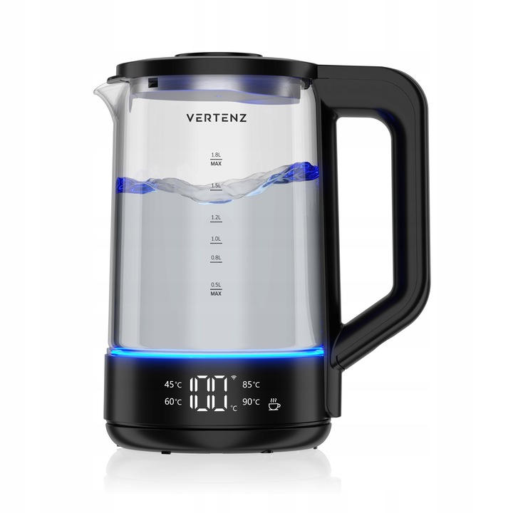 Czajnik ELEKTRYCZNY LED Vertenz TUYA 1,7L 2000W Warm REGULACJA TEMPERATURY