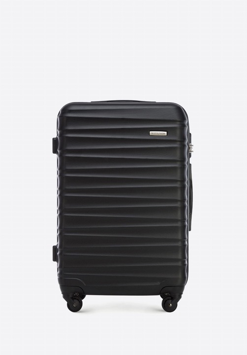 Walizka średnia z ABS WITTCHEN 56-3A-312-11 twarda wytrzymała lekka czarna