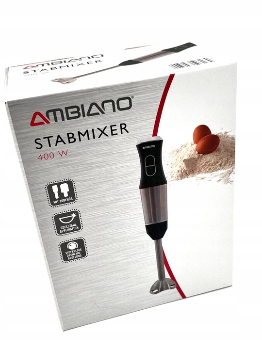 BLENDER RĘCZNY SPIECZNIACZ MIKSER REGULACJA PRĘDKOŚCI PRZEŹROCZYSTA MIARKA