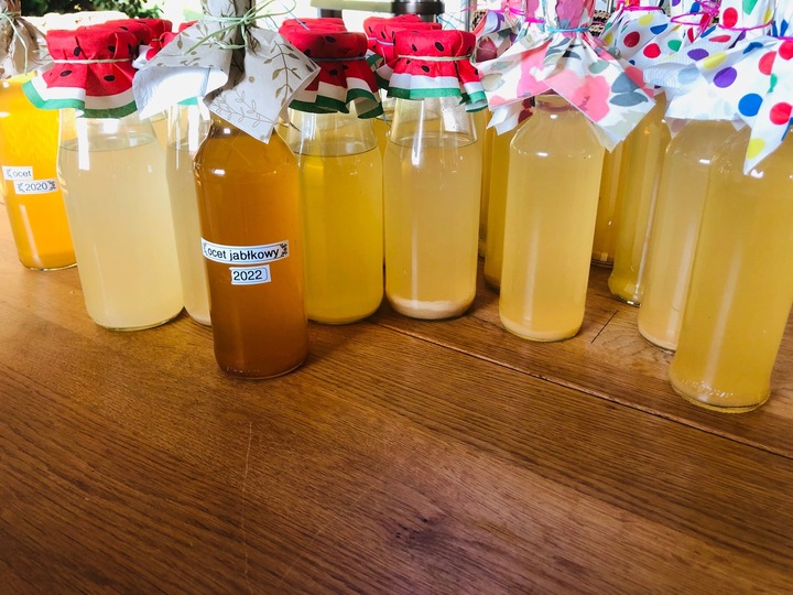 OCET JABŁKOWY BIO NIEFILTROWANY ŻYWY NIEPASTERYZOWANY MATKA OCTOWA 500 ml