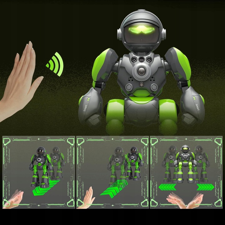 ROBOT INTERAKTYWNY ZDALNIE STEROWANY GESTEM PILOTEM RC PROGRAMOWANY PREZENT