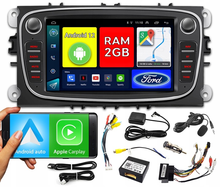 RADIO 7" DO FORD MONDEO FOCUS ANDROID CANBUS