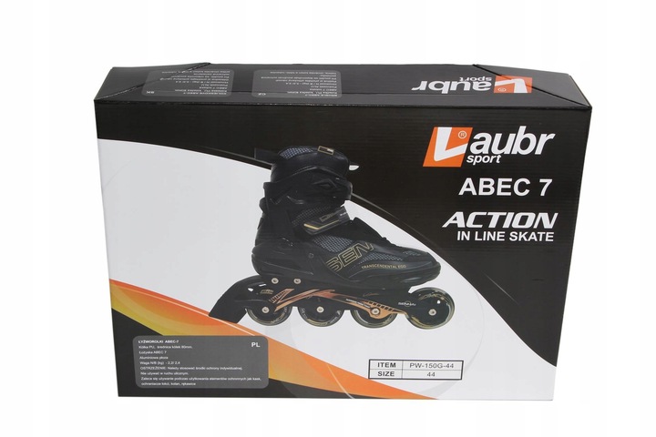 Łyżworolki alumin płoza rozm 40 Koła PU 80mm ABEC7