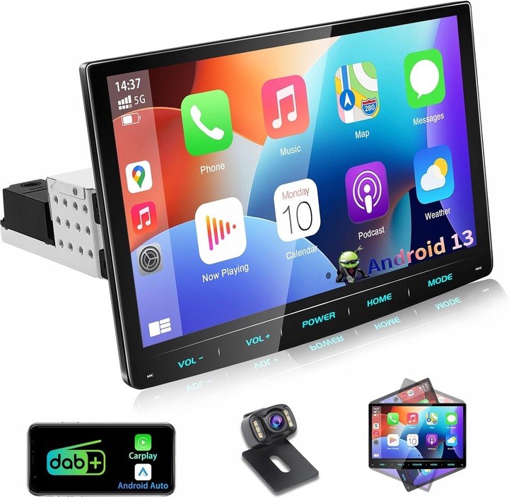 ANDROID RADIO SAMOCHODOWE URVOLAX 1-DIN 10,1'' GPS WI-FI MIRROR LINK 2/32GB
