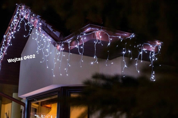 SOPLE 500 LED ZEWNĘTRZNE LAMPKI choinkowe KURTYNA IP44 STAŁE + FLASH