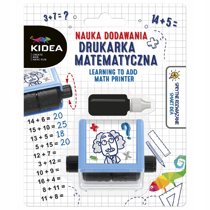 3 x DRUKARKA MATEMATYCZNA KIDEA PIECZĄTKI