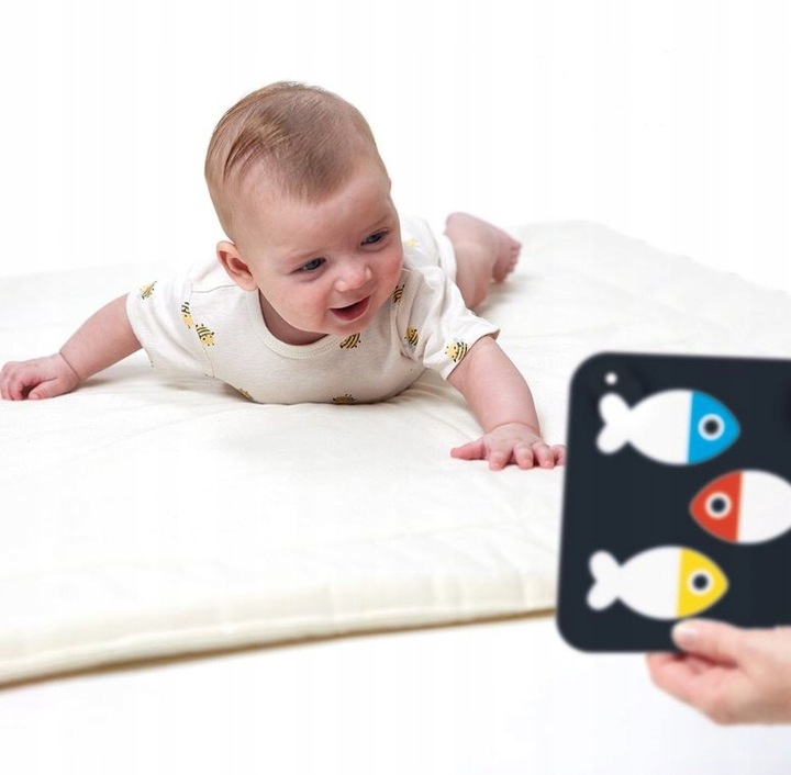 CzuCzu Karty Kontrastowe Książeczki na Sznureczku dla Malucha 0m+ 3m+