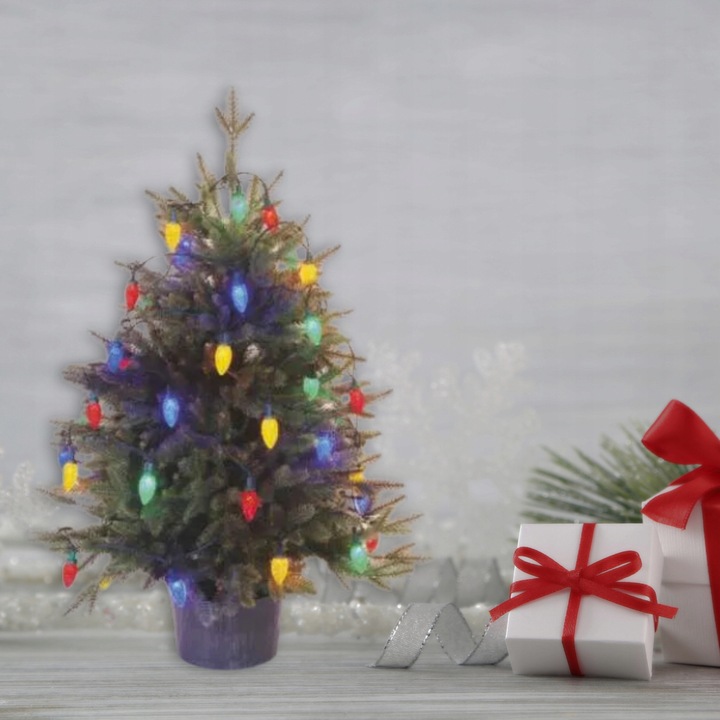 Światełka tradycyjne kolorowe szyszki LED Lampki choinkowe retro PRL EMOS