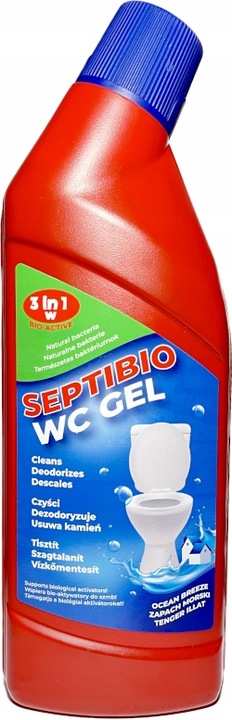 SEPTIFOS 1,2kg + ŻEL WC 750ml BAKTERIE DO SZAMBA