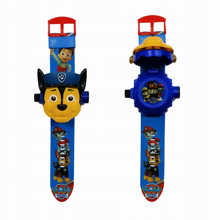 ZESTAW PSI PATROL WALKIE TALKIE + ZEGAREK Z PROJEKTOREM CHASE DLA DZIECI
