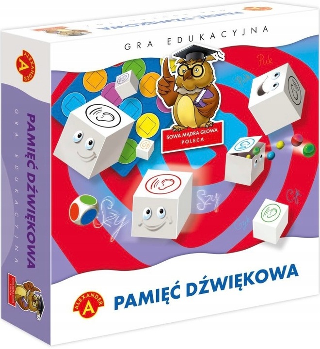 Zestaw Gra edukacyjna PAMIĘĆ DŹWIĘKOWA Alexander LOGOPEDIA, SŁUCH + OŁÓWEK