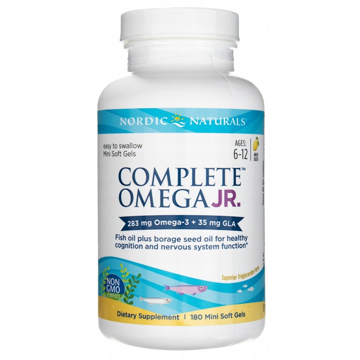 Nordic Naturals Complete Omega Junior 180 kapsułek