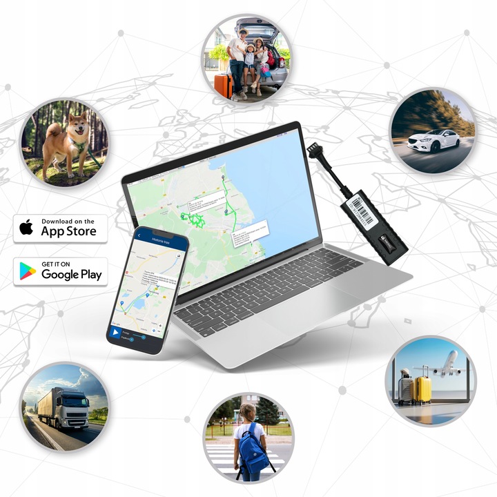 Lokalizator GPS ODCIĘCIE PALIWA 8-90V POJAZDU AUTA