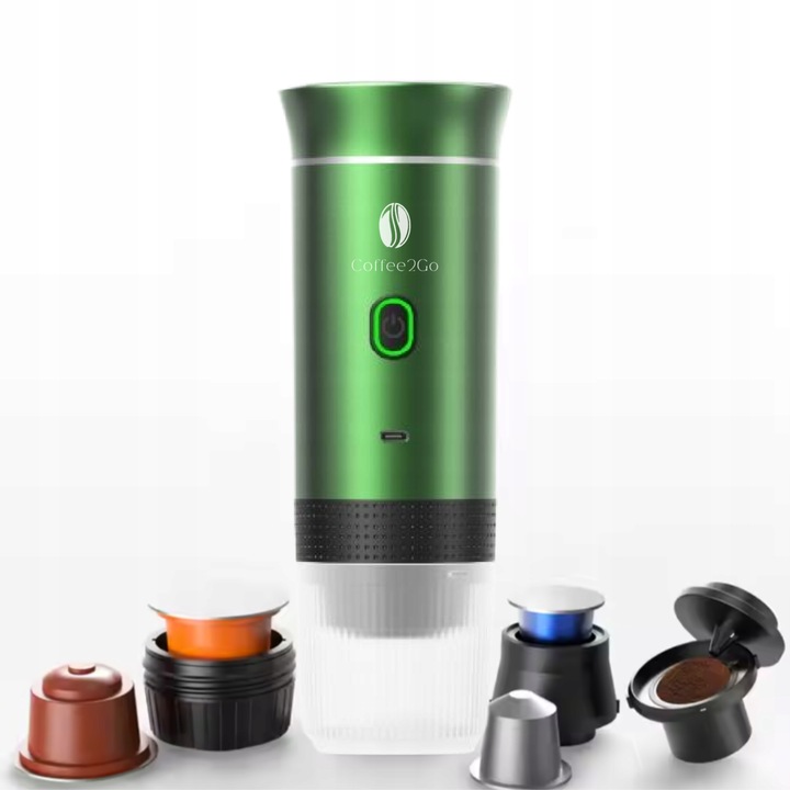 Przenośny Ekspres do Kawy Mielonej Kapsułek New Line Edition 2025 Zielony