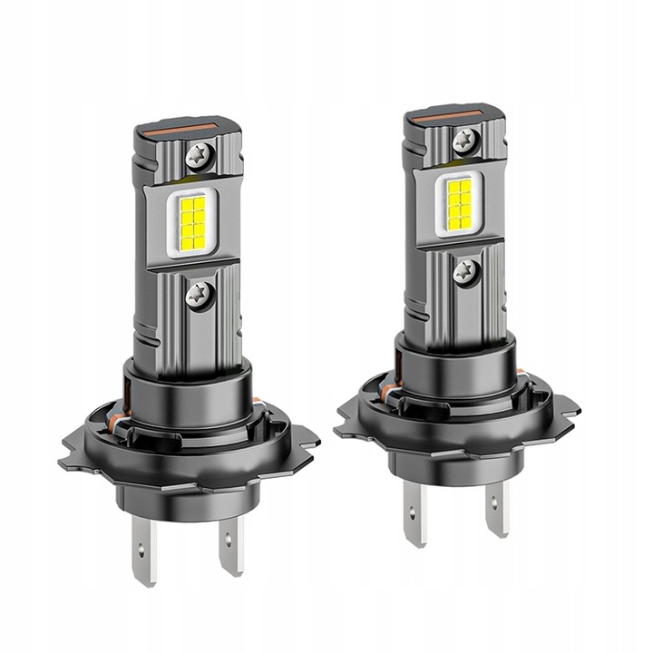 Żarówki H7 LED CSP biała 6500K 1do1 12V 7000lm BARDZO MOCNE WIECEJ ŚWIATŁA