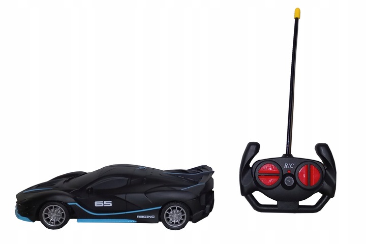 SAMOCHÓD AUTO ZDALNIE STEROWANY CZARNY HYPERCAR MODEL R/C